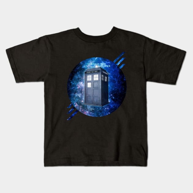 Through Time And Space 3 Kids T-Shirt by Designsbytopher